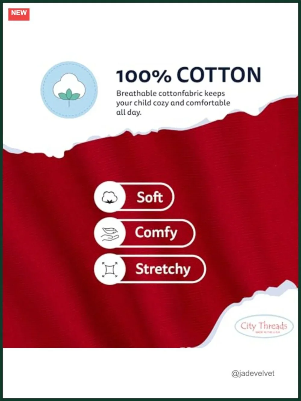 100% Cotton Leggings – Soft Breathable Baby Rib Pants for School,